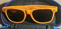 Jornik Connectwise Wood Grain Look Classic Sunglasses W/ Case