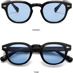 Mens Sunglasses Johnny Depp Robert Downey Tinted Blue Lens Retro Classic Fashion