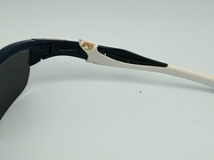 OAKLEY Half Jacket 2.0 Sunglasses Black/White, Grey Lenses OO9154-13, 62-15-133.