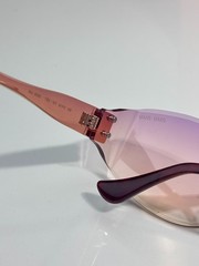 Miu Miu Sunglasses MU 8065 Gold/Pink Lens 61-17-128mm New With Case