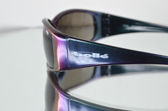 INSANE Bolle “Habu” Wrap Sunglasses Iridescent Purple/Blue Y2K France Vintage