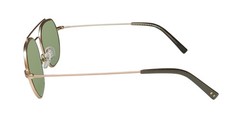 NEW SEAN JOHN SJOS512 SUNGLASSES MENS SHIELD 54-17-150 GOLD 710 FULL-RIM METAL &