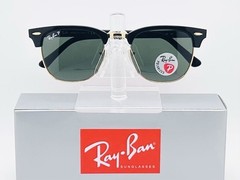 Ray-Ban Clubmaster Classic RB3016 51mm Polarized Sunglasses – Black / Green Lens