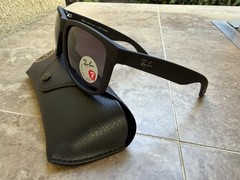 Ray-Ban Justin Sunglasses Matte Black Polarized Sunglasses 55 mm RB4165