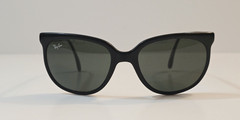 Vtg B&L Ray Ban Cats Sunglasses Black Nylon Frames Grey Glass Lenses Exc Cond