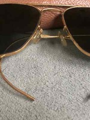 1980’s 58[]16mm VINTAGE B&L RAY-BAN GEP G15 CRYSTAL CARAVAN AVIATOR SUNGLASSES