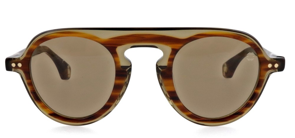 New BLAKE KUWAHARA 44mm Alsop Bark Aviator Sunglasses Italy Unisex