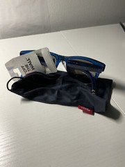 Vans Unisex Adult Foldable Spicoli Shades Transparent Blue UV400 Sunglasses