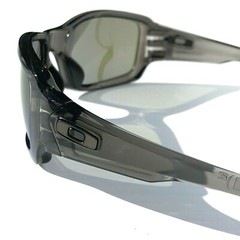 NEW Oakley FIVES Squared Grey Smoke POLARIZED Galaxy Blue Mirror Sunglass 9238