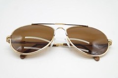 Vintage sunglasses RODIER MR 720 gold silver oval sunglasses eyewear