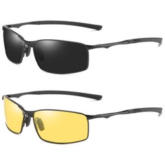 Men Rectangular Polarized Sunglasses Light Driving UV400 Outdoor Casual Eyewear