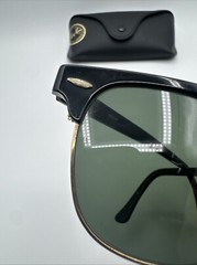 Vintage B L Ray Ban Club master W0365 Black Gold Made In USA
