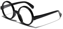 Harry Potter Round Glasses Unisex Clear Lens Nerd Geek Wizard Halloween Black