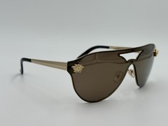 VERSACE MOD.2161 VE2161 1002/F9 GOLD MEDUSA SHIELD AUTHENTIC ITALY READ DESCRIPT