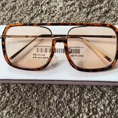 Unknown Sunglasses Unisex One Size Fashion Oversized Square Tortoiseshell