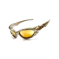 Oakley Plate Platinum 24K Gold Iridium Sunglasses NOS Vintage 2003 Rare