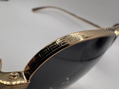 Authentic Versace Avanti Pilot Sunglasses 2217 Gold Frame | Dark Gray Lens