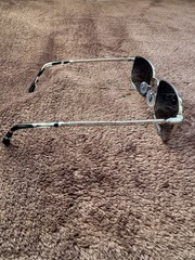 Ray-Ban RB3717 Polished Silver Frame with Blue Gradient Lenses