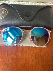 Ray-Ban Sunglasses RB 3546 9071/51 Polished Beige on Copper 49mm with Case