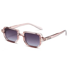 Rectangle Candy Color Sunglasses Gradient Lens UV400 Unisex Beach Party Wear