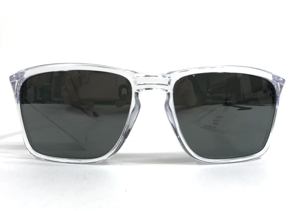 Oakley Sunglasses Sylas OO9448-2957 Polished Clear Frames w/ Prizm Black Lenses