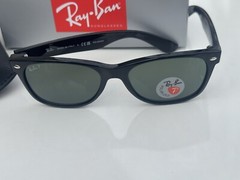 NEW Ray-Ban RB2132 NEW WAYFARER 901/58 3P Polarized G-15 Green 55mm Sunglasses