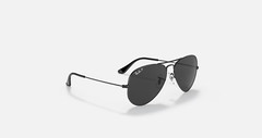 Ray-Ban Aviator Total Black Polarized 58 mm Sunglasses RB3025 002/48 58-14