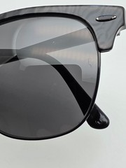Ray-Ban RB3016 1305/B1 Clubmaster Marble Black Frame Grey Lens Sunglasses 51mm
