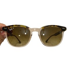 Ray Ban Hawkeye RB2198 1292/M2 52mm Polarized Sunglasses Tortoise Made in Italy