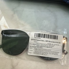 Unisex Adults Wrap Sunglasses Black Plastic Frame, Tinted Black Lenses