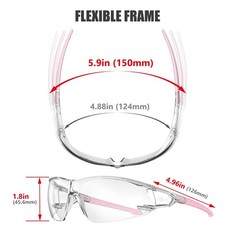 S239 Protective Clear pink Small Safety Glasses youth protecting eyes from wi…