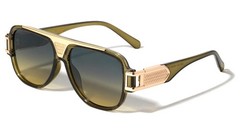 Square Oversized Retro Sunglasses Men Bold Thick Frame UV400 Shades Classic New