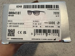 Ray-Ban ORBB4181 Men’s Sunglasses Blue Frame Dark Grey Lens Solid 145mm