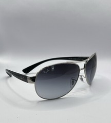 Ray-Ban RB3386 003/8G Sunglasses Silver Frame Grey Gradient Lens 67mm Pilot