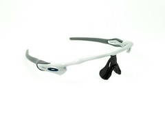 Oakley Radar EV Polished White Blue Icons Grey Socks Frame Only Authentic