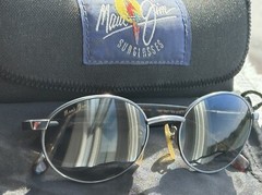 Ultra Rare – “Original Font Logo” Maui Jim Latitude MJ 166 Grey Polarized Lenses
