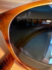 NEW Persol 3108S Unisex Sunglasses – Polarized Blue Lens/Striped Brown Frame