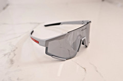 PRADA 04W Linea Rossa IMPAVID Sport Sunglasses Gray Pilot Wrap Unisex PS04WS