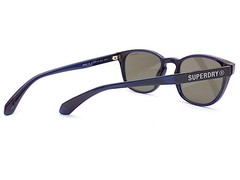 Superdry SDS 5038 Sunglasses Dark Shiny Blue with blue Mirror Lenses 153