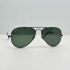 Ray Ban Sunglasses RB 3025 L2823 Aviator Large Metal Black Italy 58-14-135