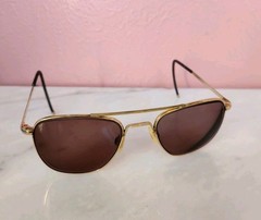 Vintage Randolph 23K Gold Plated Aviator Sunglasses Frames Only 160mm USA –