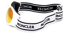 Moncler ML0051 21U White Mirror Ski Goggles Branded Round Sport Frame 55-26 sd*