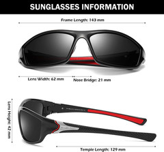 Sports Polarized Sunglasses for Men Cycling Driving Fishing UV400 Protection