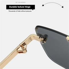 Men’s SUNGLASSES DESIGNER OVERSIZE SQUARE RETRO GOLD FRAME WOMEN STYLE SHADES