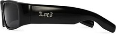LOCS Black Sunglasses | Authentic Gangster FLAT TOP Cholo Maddogger Shades