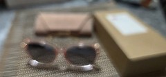 MOLSTA Helen Keller Series Rectangle Full Rim Pink/Gray Gradient UV400