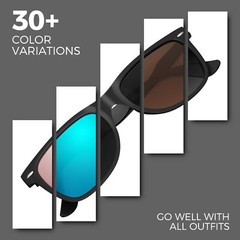 Sunier eyewear Polarized Retro Sunglasses 80s Classic