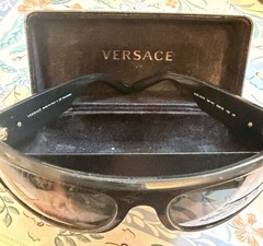 Versace Matte Black Sunglasses Mod.4276 5079/6g Black Frame, Made in Italy