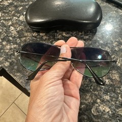 Ray-Ban Sunglasses Cockpit RB3362 002/4J Green Mirror Black Full Rim 59-14-135