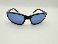 NEW Costa Del Mar BRINE II Polarized Sunglasses Matte Black / Blue Mirror 580P